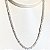 Colar Riviera Cravejada em 3 Pontos com Zircônias Cristal de  3,5 mm e 45 cm de Comprimento com Banho de Ouro 18k ou Ródio Branco - Imagem 9