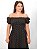 Vestido Longo Lastex Preto Poá - Imagem 3