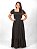 Vestido Longo Lastex Preto Poá - Imagem 6