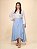 Saia Envelope Transpassada Azul Serenity - Imagem 7