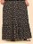Vestido Longo Lastex Viscolinho Preto Floral - Imagem 5