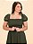 Vestido Longo Lastex Viscolinho Verde Militar - Imagem 3