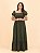 Vestido Longo Lastex Viscolinho Verde Militar - Imagem 7