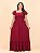 Vestido Longo Lastex Viscolinho Marsala - Imagem 1