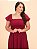 Vestido Longo Lastex Viscolinho Marsala - Imagem 3