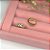 Argola Folheada Oval com Pedras Coloridas - Imagem 2