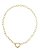 Choker Folheado Fecho Coração - Imagem 1