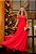 Vestido Longo de Alça Viscolinho Vermelho Ref. L53 - Imagem 1