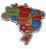 Quebra Cabeça Mapa do Brasil Fashion Toys - Imagem 1