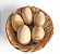 Cesta c/ 5 Ovos de Madeira Fashion Toys - Imagem 1