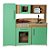 Cozinha Infantil Retrô Verde Água Fashion Toys - Imagem 3
