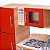 Cozinha Infantil Retrô Vermelha Fashion Toys - Imagem 4