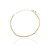 Pulseira Estilo Riviera Com Zircônias Citrine Folheado A Ouro - Imagem 1