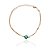 Pulseira Olho Grego Verde Escuro Folheado A Ouro - Imagem 1