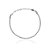 Pulseira Estilo Riviera Com Zircônias Brancas Folheada em Ródio Branco - Imagem 1