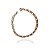 Pulseira Corrente Elo Fígaro Banhado a ouro 3mm - Imagem 2