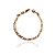 Pulseira Corrente Elo Fígaro Banhado a ouro 4mm - Imagem 1