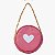 BOLSA COURO ROSA - Imagem 1