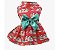 Vestido Natal Minnie Vermelho - Imagem 1