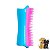ESCOVA PET RASQUEADEIRA TEEZER AZUL COM ROSA - Imagem 1