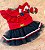 Vestido delicate colete vermelho - Imagem 1