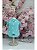 BABY LOOK VERDE FLORAL - Imagem 1