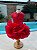 VESTIDO FESTA VERMELHO BABADO - Imagem 1