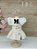 VESTIDO PLUSH LISTRADO OFF WHITE - Imagem 1