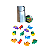 Kit Borracha Fofa - Mini Dinossauros - Imagem 2