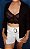 Shorts  Feminino Bengaline Com Cinto Fivela Dourada - Imagem 4