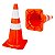 Cone 75 cm Laranja/Branco ABNT NBR15071 PLASTCOR - Imagem 1