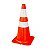 Cone 75 cm Flexível Refletivo Laranja/Branco Plastcor - Imagem 1