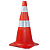 CONE 75CM FLEXIVEL LAR/BCO REFLET. NBR ABNT FORTLINE - Imagem 1