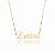 Colar com 1 Nome Liso Personalizado Banhado em Ouro 18k - Imagem 3