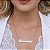 Colar com 1 Nome Liso Personalizado Banhado em Ouro 18k - Imagem 4