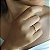 Anel Cruz Cravejada Banhado a Ouro 18k - Imagem 2