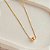 Colar Esfera G Banhado a Ouro 18k - Imagem 1