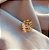 Anel 4 Fios Folheado a Ouro (regulável) - Imagem 1