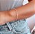 Pulseira Minimalista com Bolinhas Banhada a Prata - Imagem 2