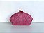 Bolsa Clutch Rosa Pink Concha Ráfia - Imagem 4