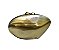 Bolsa Clutch Ouro Velho Metal Fosco Irregular - Imagem 1