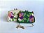 Bolsa Clutch Bordada Flores Bege - Imagem 7