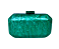 Bolsa Clutch Acrílica Verde Escura Perolada - Imagem 1
