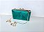 Bolsa Clutch Verde Cetim X - Imagem 6