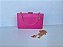 Bolsa Clutch Rosa Pink Ráfia 2 Alças - Imagem 3