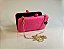 Bolsa Clutch Rosa Pink Ráfia Retangular - Imagem 5