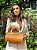 Bolsa Clutch Ouro Cerrado e Folha de Bambu Laranja - Imagem 2