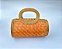 Bolsa Clutch Ouro Cerrado e Folha de Bambu Laranja - Imagem 7