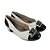 Sapato Feminino Piccadilly Verniz Preto Off White - 322036 - Imagem 2