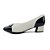 Sapato Feminino Piccadilly Verniz Preto Off White - 322036 - Imagem 3